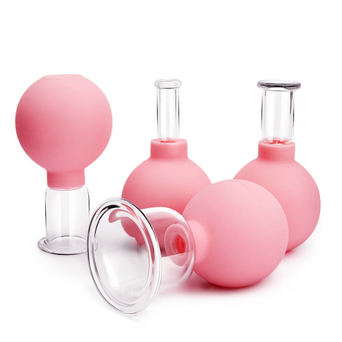 极速Rubber Face Massager Vacuum Cupping Face Skin Lifting Fa