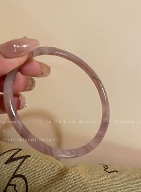 鸡藤木手镯鸡藤血手镯鸡血藤手链鸡藤镯新中式素圈手镯复古民族风