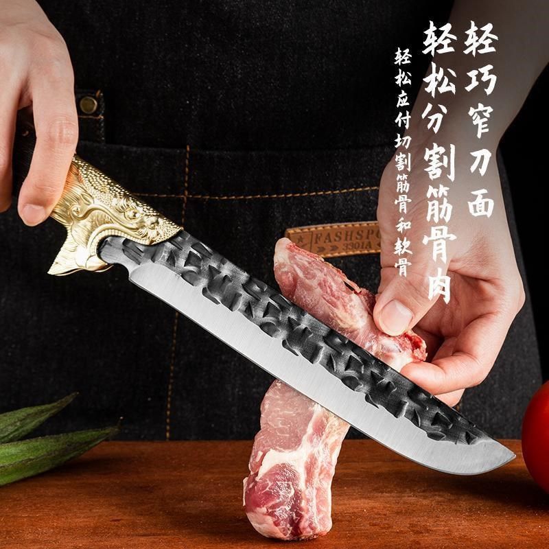 手工锻打剔骨万用刀龙头手v柄家用户外剥皮切肉屠宰厨师锋利专用,厨房/烹饪用具,多功能刀,淘宝优惠券,粉丝福利购,淘宝优惠卷