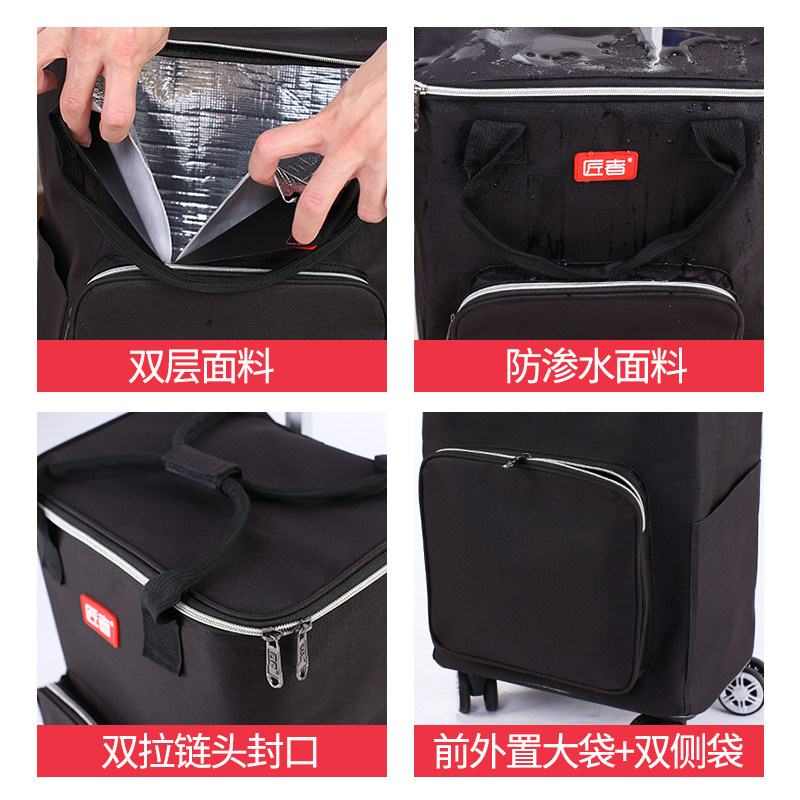 家用买菜车折叠购物车便携手推车拖车静J音可推拉书包拉杆车小拉,收纳整理,便携购物车,淘宝优惠券,粉丝福利购,淘宝优惠卷