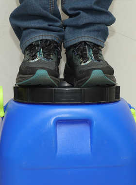 塑料桶蓝色加厚水桶酵n素桶油桶酒桶25L升100斤方桶蓝色实验室用