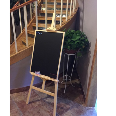 实木支架立式小黑板店r铺餐厅宣传广告价格牌手写菜单挂式价目表