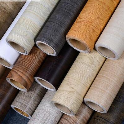 JDA加厚仿木纹贴墙纸自粘防水防潮橱柜旧家具翻新d立体壁纸