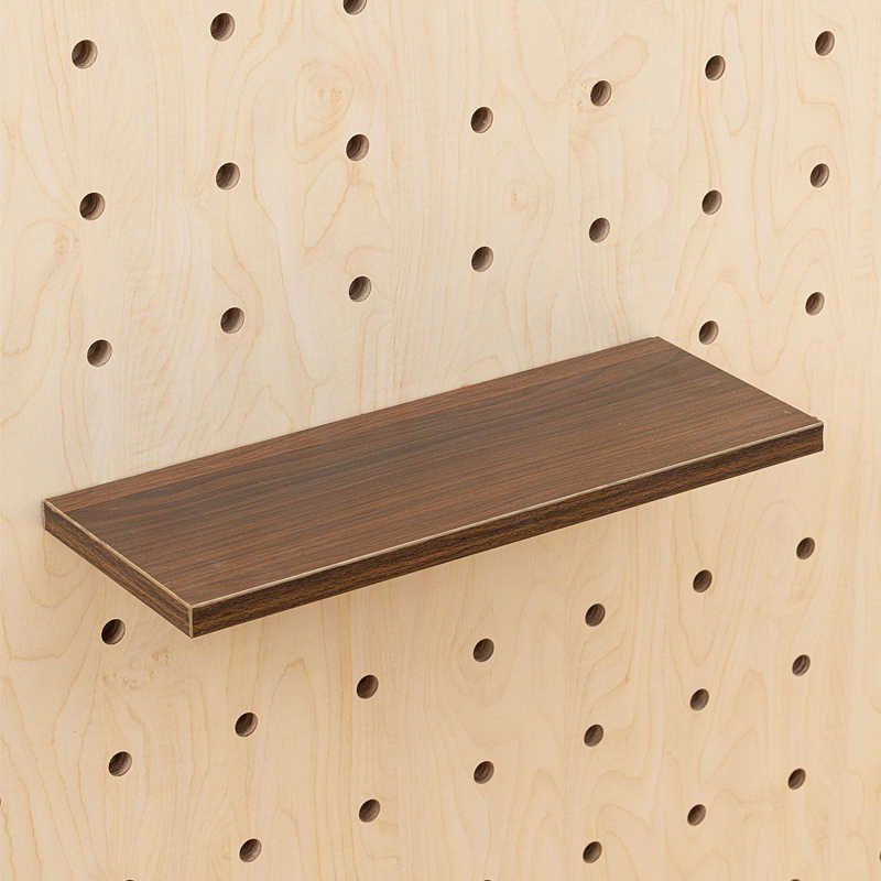 木目iwood 15mm洞洞板黑胡桃置物架层板  壁挂隐形木质层板配件图片