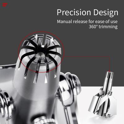 .Nose Hair Ear Trimmer For Men Stainless Steel Manual Washab