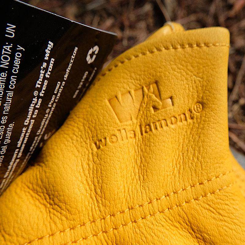 新品美国wells lamont户外牛皮手套劳保耐磨工作露营真皮复古黄色