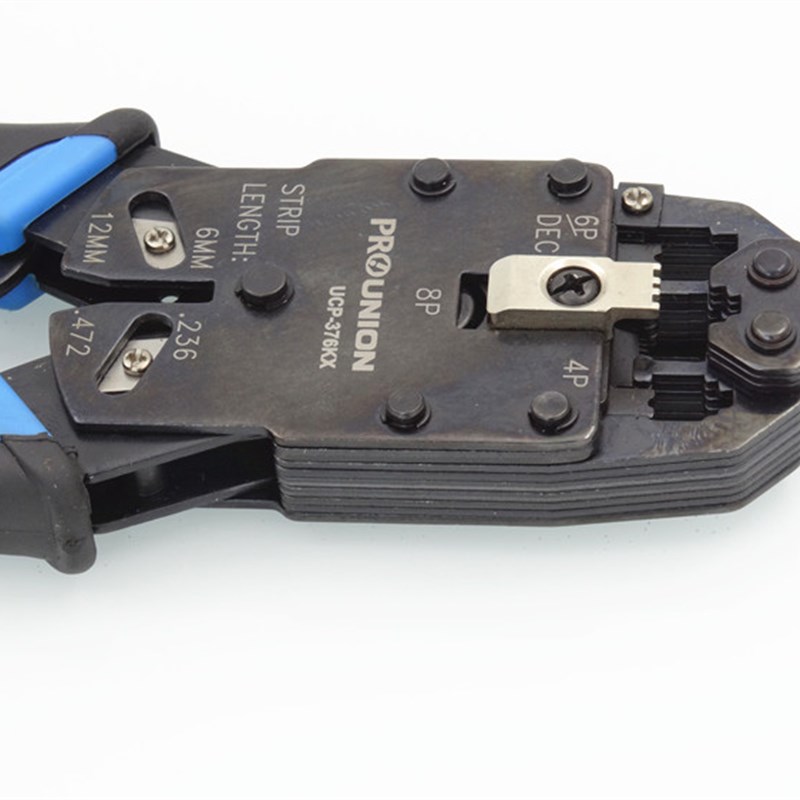 。UCP-76KX 4/6/8P专用网路压接钳 三口电脑水晶头网路线压线钳