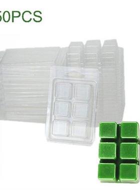 50pcs Soap Square Mould DIY Resuable Clamshell Candle