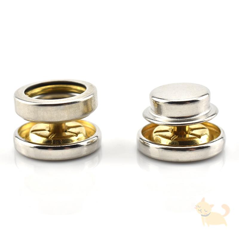 四合扣钮扣按压式按扣钉扣暗扣免缝金属子母扣衣服双面用隐形扣