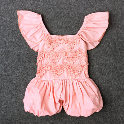 极速2021 Summer baby lace strap jumpsuit