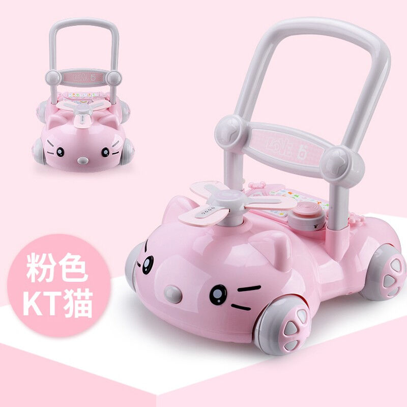 A+B幼儿学步车手推车防侧翻防o型腿多功能婴儿学走路助步6-18个月