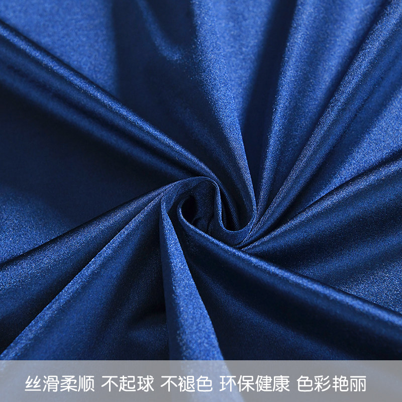 会议桌布长方形酒店商务桌套罩签到台展会活动锦缎台裙桌布定制