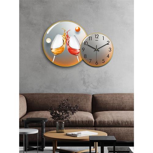 北极星挂钟免打孔钟表挂钟客厅家用简约现代钟2022新款轻奢时尚