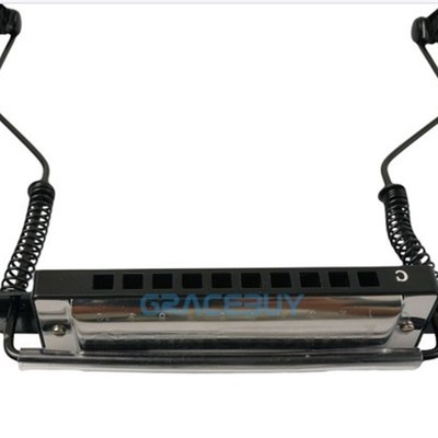10 Holes Harmonica Neck Holder Mouth Organ Stand Harmonica