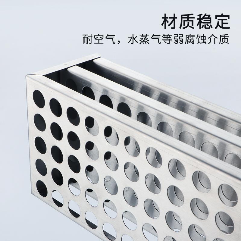 不锈钢试管架 比色管架 钢丝试管架孔径13/17/19/21/23/32mm 40孔