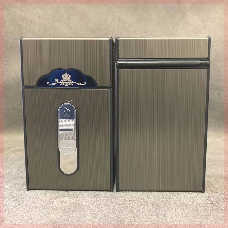 充电烟盒火机一体20支装创意个性可携式粗中细支整盒装软硬包通用