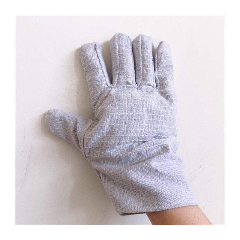 24线双层全衬帆布机械工作手套耐磨加厚电焊工厂家批劳保防护用品
