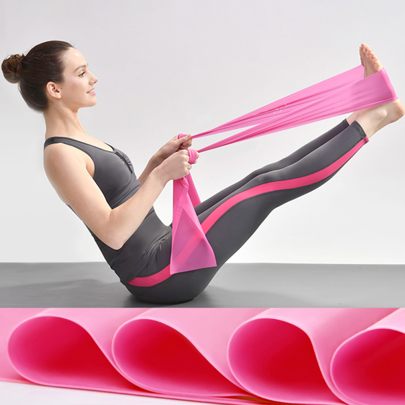 Pilates Training Elastic Exercise Fitness Rubber Band 150cm