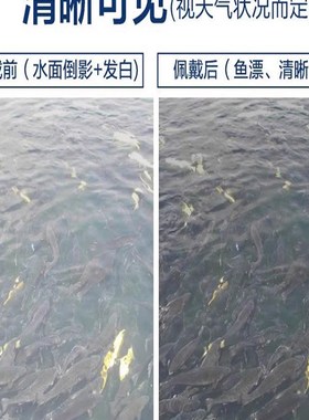 钓鱼眼镜可见水下三米看鱼神器水底寻找漂专用偏光变光变色太阳眼