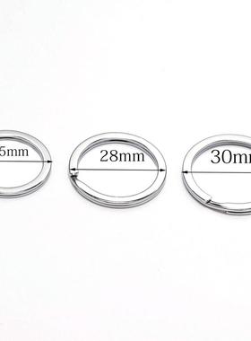 10Pcs/Lot 25 28 30mm Gold Round Key Ring Llaveros Clasp Find