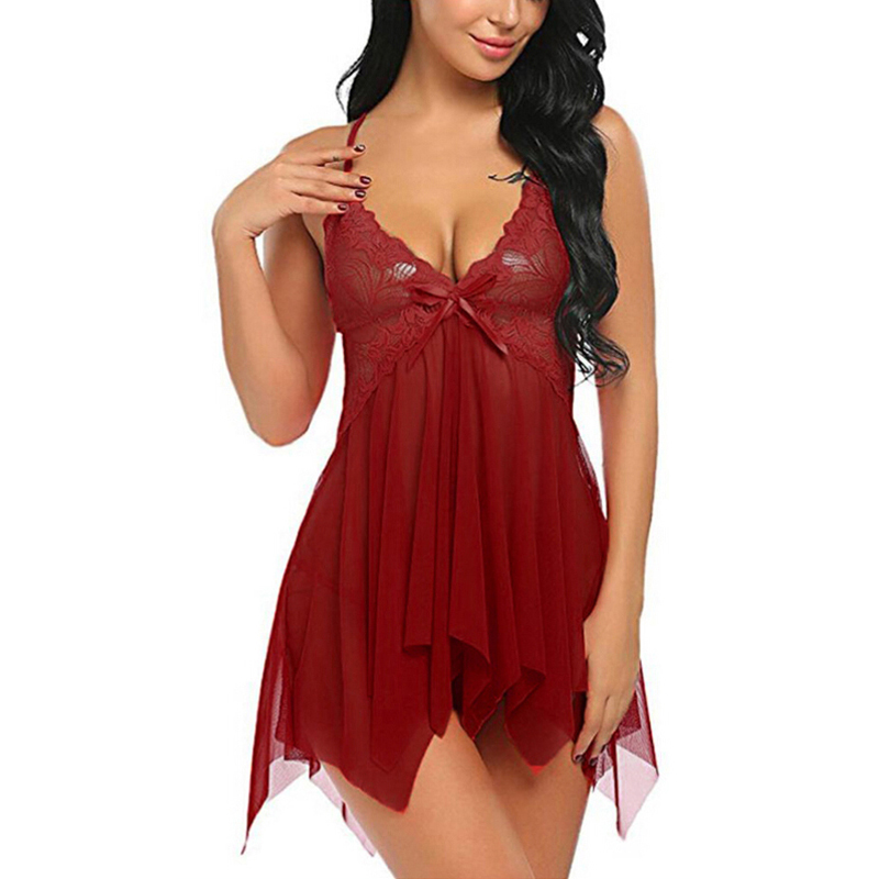 Women transparent Underwear Lingerie Sexy Babydoll G-String