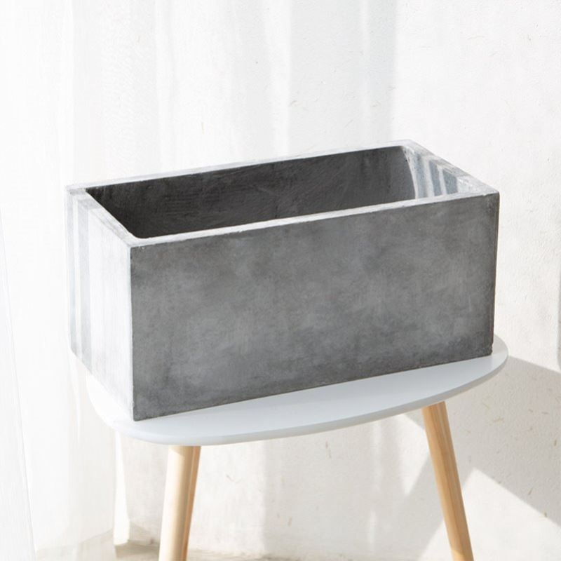 盆景花箱阳台客厅定制镁泥花盆色白水泥花盆槽花坛特马大北欧楼顶