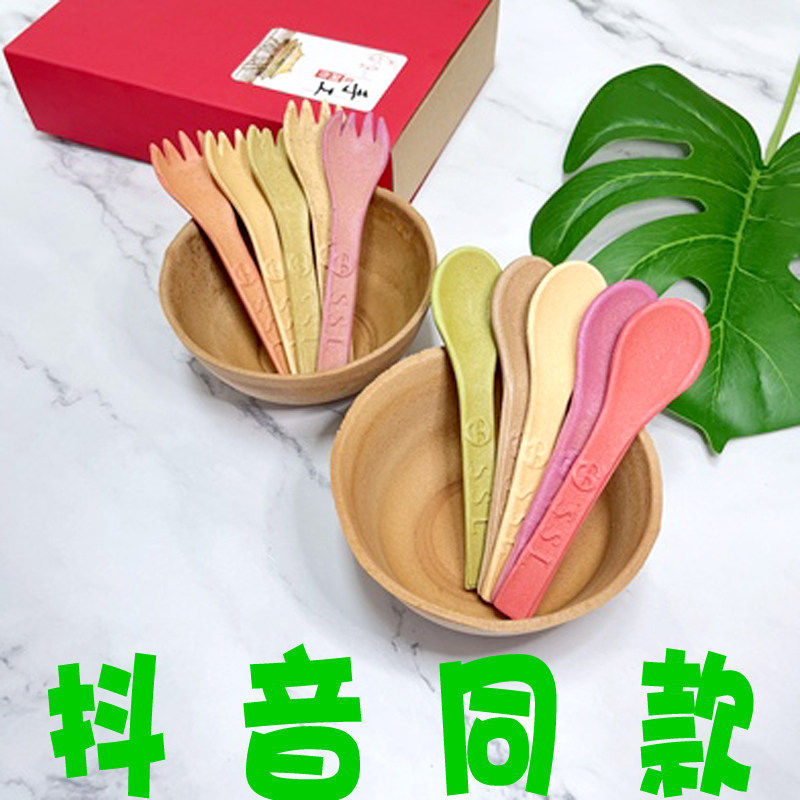 创意整蛊能吃的纯粮做的可食用勺勺乐饼干餐具可以吃的勺子碗筷