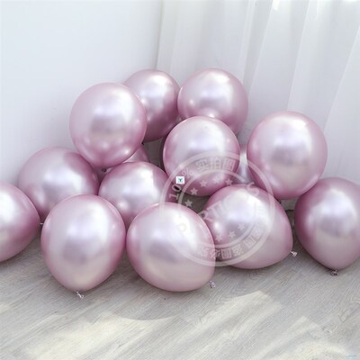 50pcs 10inch New Color Rose Gold Metallic Balloons Lilac
