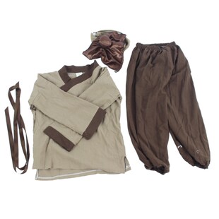 L幼儿古装小书童表演服装儿童农夫樵夫小二店伙计家仆随从演出服