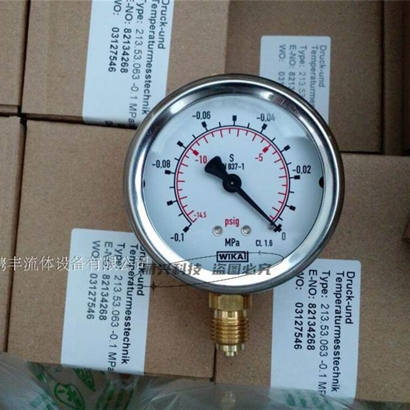《议价》W5I表KA压力表 EN837-1威卡波登管压力 2133..063 全新正