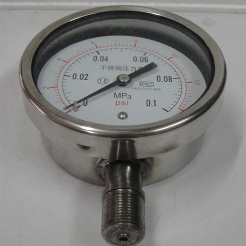 好货。上海天湖不锈钢焊接型压力表Y-100B力F 0-0.6 1 1.6MPA耐高