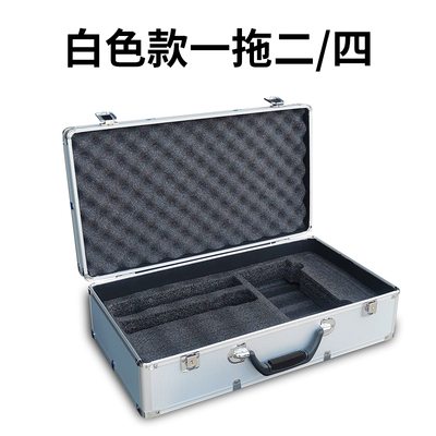 户外舞台可携式无线话筒可放接收器铝箱麦克风收纳盒4手持话筒箱