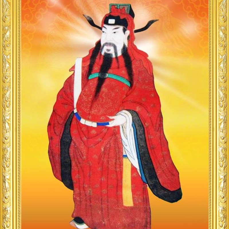 大小款 城隍爷土地爷土地公福德正神 神像画像挂像挂画贴画可带框