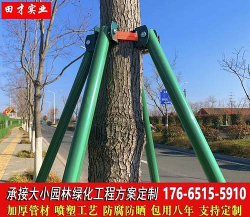 防风支撑固定器绿化苗木行道树热浸镀锌支撑架树木支撑架大树支伸