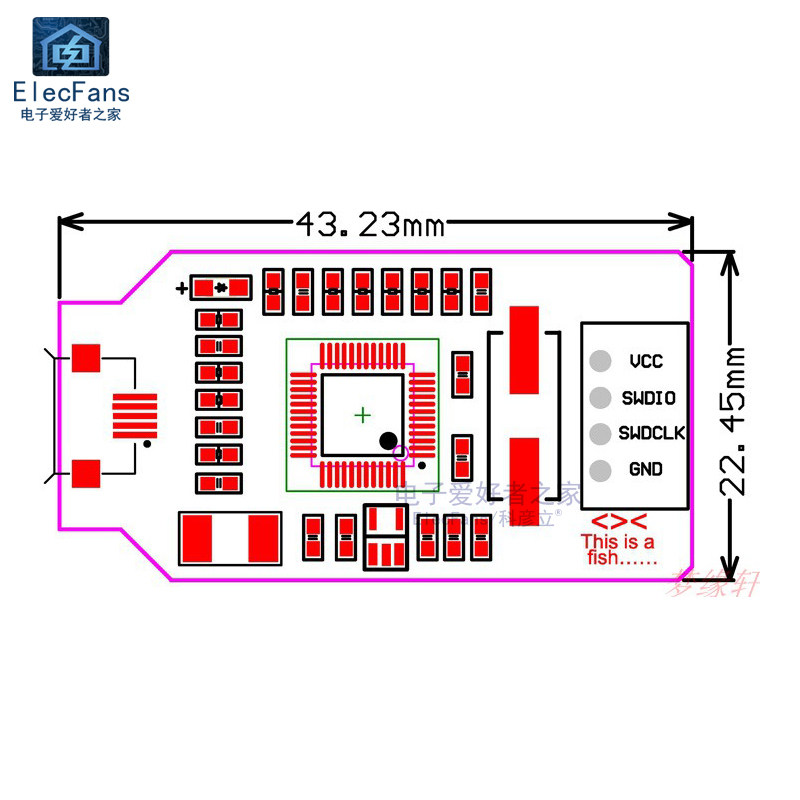 仿真器下载器线STM32单晶片程式设计器OB调试器ARM开发板烧录器模