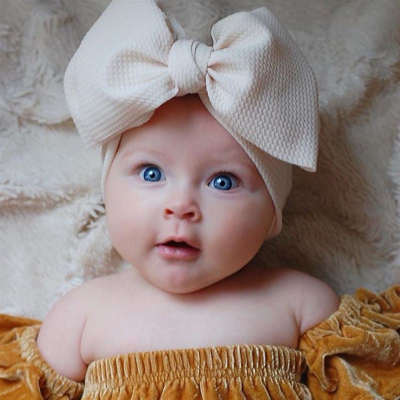 Fit All Baby Large Bow Girls Headband Big Bowknot Headwrap K