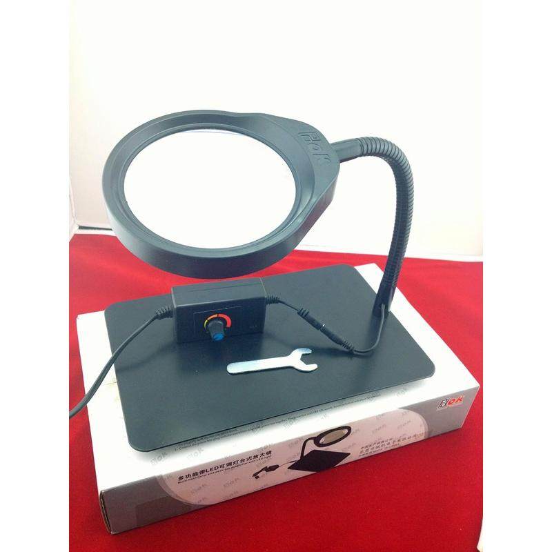 PDOK台式放大镜维修检查老人阅读LED灯放大镜台灯PD-032C 8倍高清