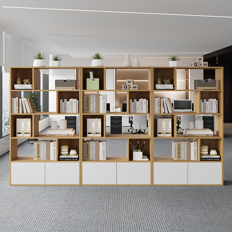 办公室隔断柜木质文件柜双面柜