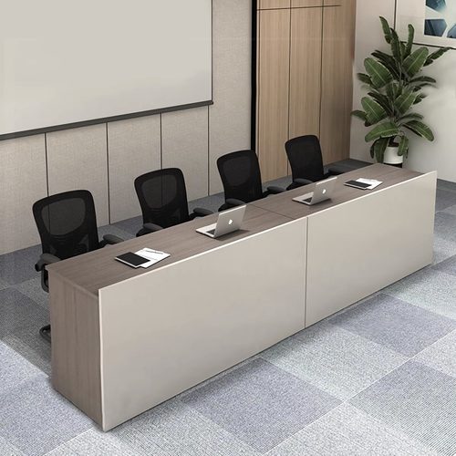 学校主席台会议桌椅组合现代简约学生学习长条课桌培训机构桌子