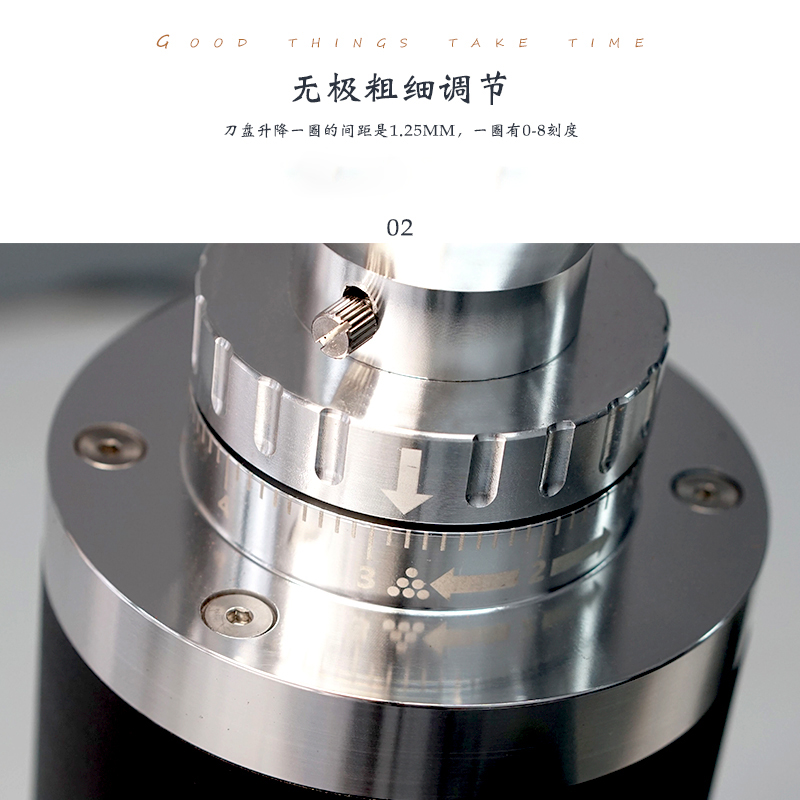 极速探索者Max+ 电动咖啡磨豆机平刀盘意式手冲咖啡豆研磨机家用