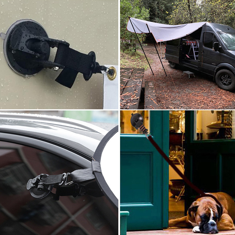 极速2/4 Pcs Outdoor Suction Cup Anchor Tie Down Camping Tarp