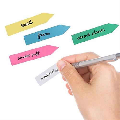 Colourful Plastic Plant Stakes For Labelling (Pack Of