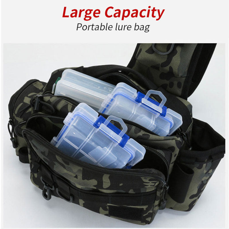 极速Multifunctional Fishing Waist Pack Fishing Lures Gear