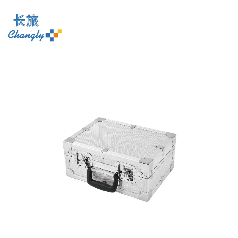 好货铝合金手提箱密码收纳箱五金工具箱家用储物箱带锁小号收纳盒