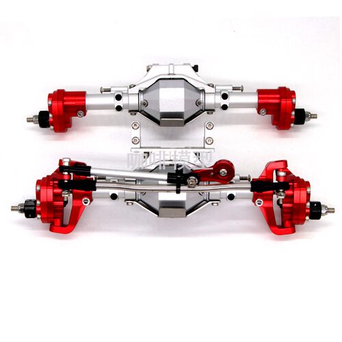 极速1/10攀爬车差速锁钻石门桥90046全金属门桥总成SCX10 90047 S