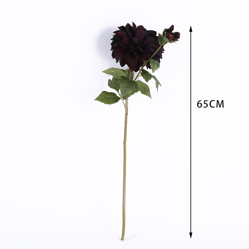 极速2头西香莲 65cm 大丽花天竺牡丹东洋菊 仿真花绢花 婚庆家居