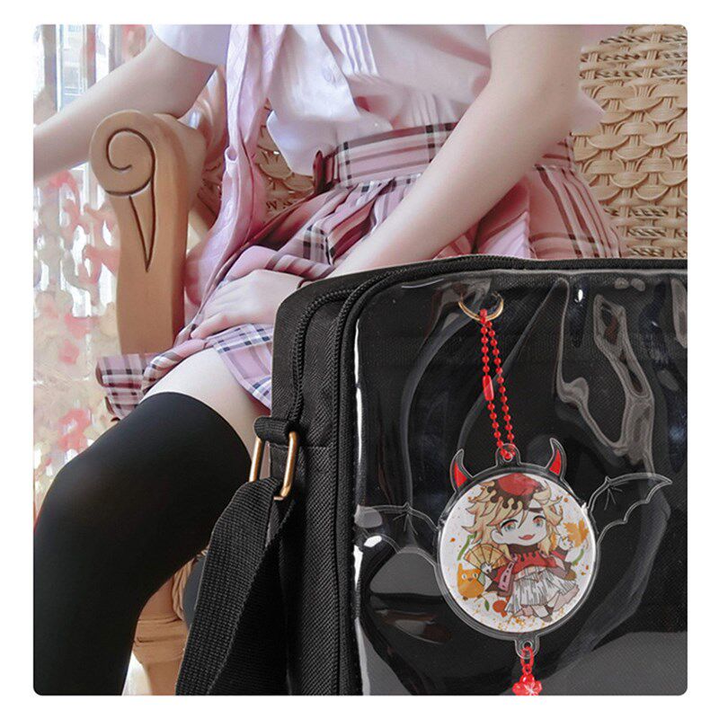 极速Backpack Anime Badge Case Pendant Decoration Clear Badag
