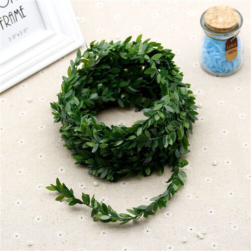 极速New 1 M Artificial Silk Wreath Green Leaf Iron Wire Arti