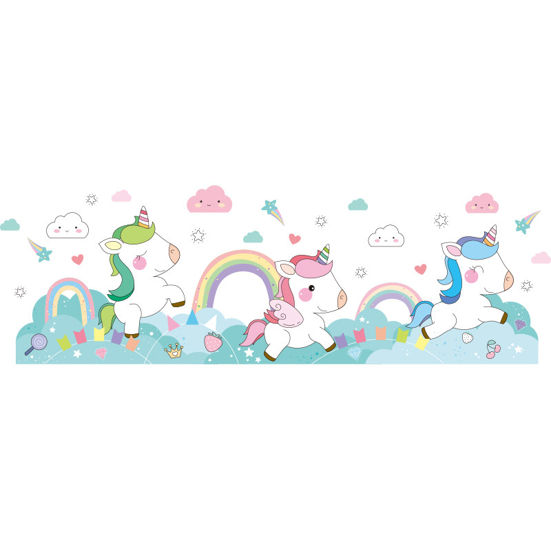 好货幼儿园环创走廊过道墙面装饰踢脚线儿童房卡通墙贴画墙角贴纸