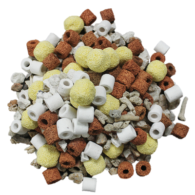 鱼缸过滤材料细菌屋滤材陶瓷环生化球活性炭水族净水珊瑚石六合一